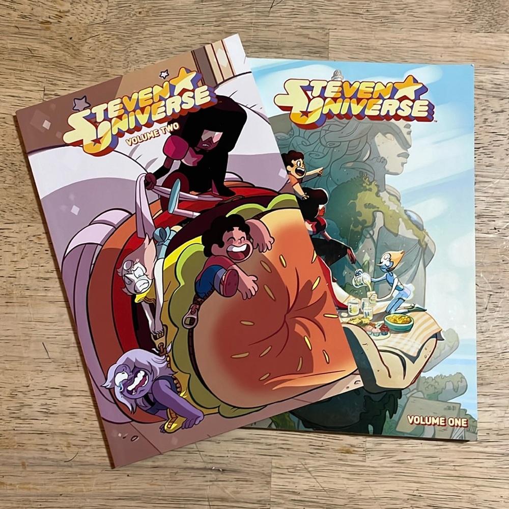 Steven Universe Volume One and Volume Two Graphic Novels